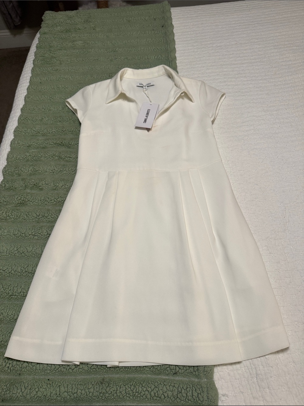 Nwt Elizabeth and James Creamy white Collared Midi Dress